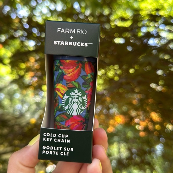 NWT Farm Rio x Starbucks Cold Cup Keychain - Picture 3 of 3